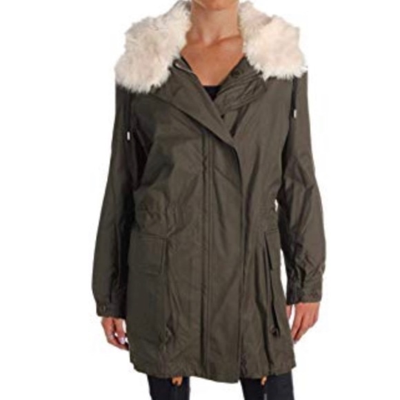 Theory Parka in Forest Green